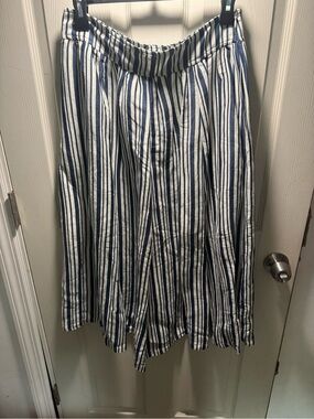 Apiece Apart Hanne Maxi Skirt Blue & White Striped Size 6